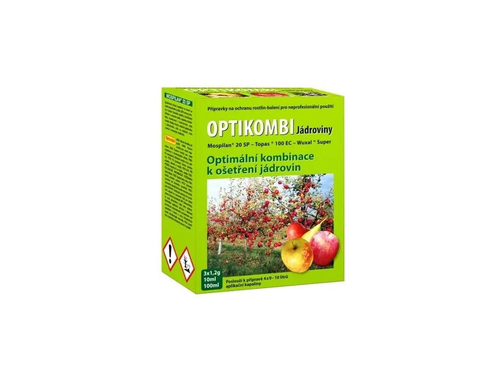 Přípravek OPTIKOMBI na jádroviny 3x1,2g+10+100ml Nízká Cena
