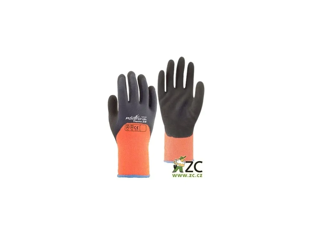 Přímo Od Výrobce Rukavice PowerGrab Thermo oranžové vel.8/M Rosteto