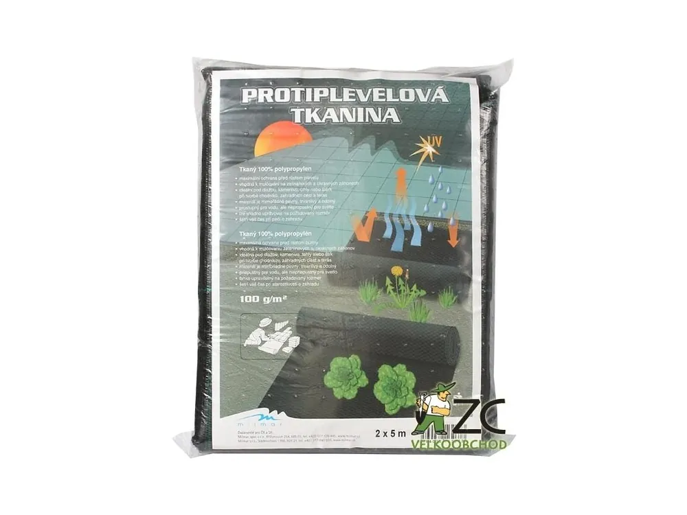 Tkaná textilie 90g - 2x5m černá Nová Kolekce