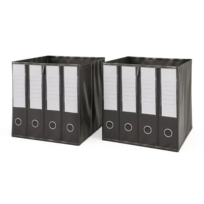 Akce Skládací box Černá 30 x 30 cm Sada 2 kusů Vicco