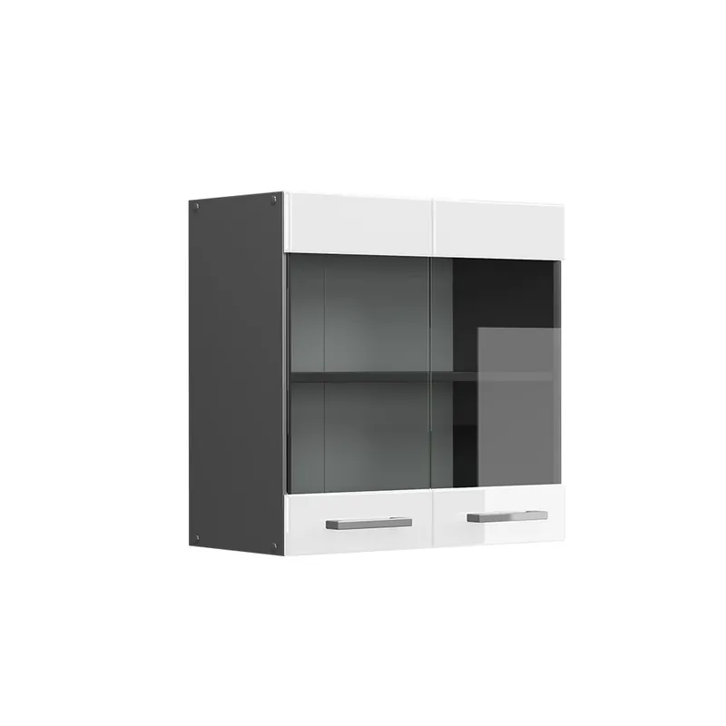 Expresní Doručení Skleněná kuchyňská skříňka R-Line Bílá vysoký lesk 60 cm Vicco