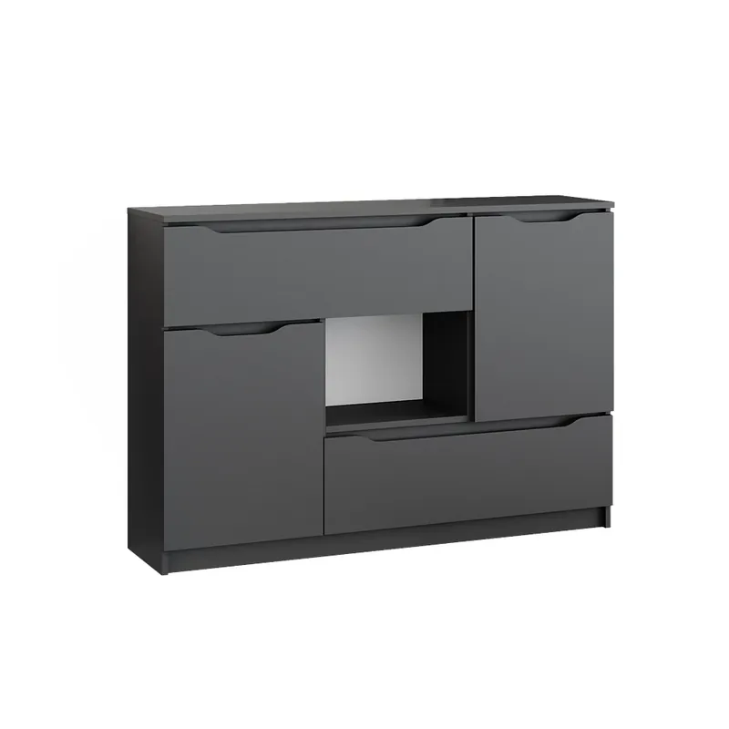 Kredenc Ruben Antracit 120 x 84 cm Vicco Must-Have