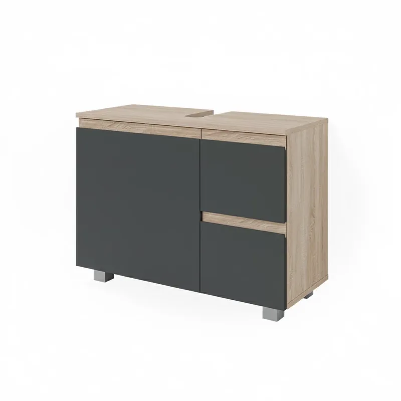 Základní skříňka pod umyvadlo J-Shape Antracit 80 x 60.8 cm Vicco Super Cena