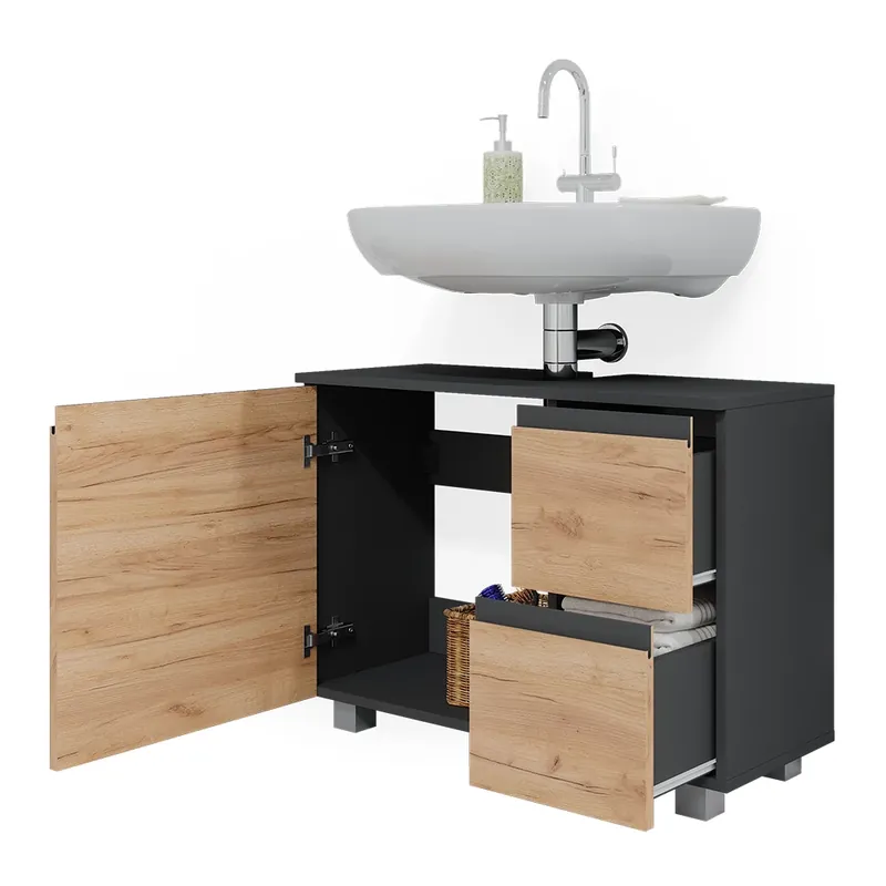 Dolní skříňka pod dřez J-Shape Sonoma 80 x 60.8 cm Vicco Super Cena