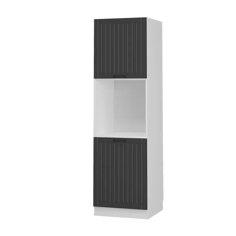 Nejlepší Volba Skříňka na vestavěnou troubu Fame-Line Antracitový venkovský dům 60 cm otevřený Vicco