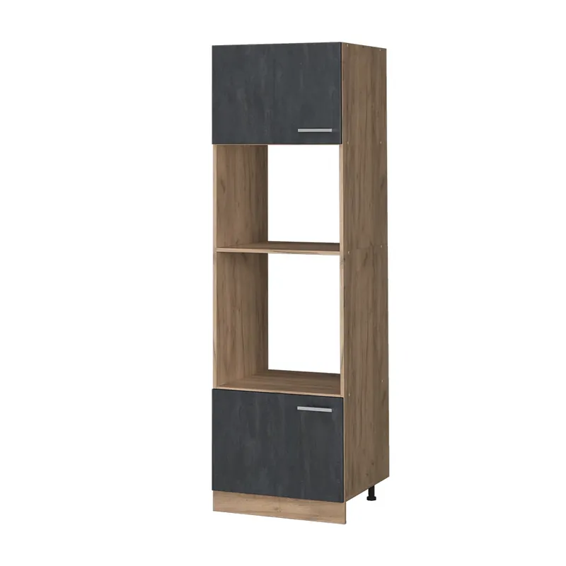 Skříňka na mikrovlnnou troubu R-Line Černý beton 60 cm Vicco Originální