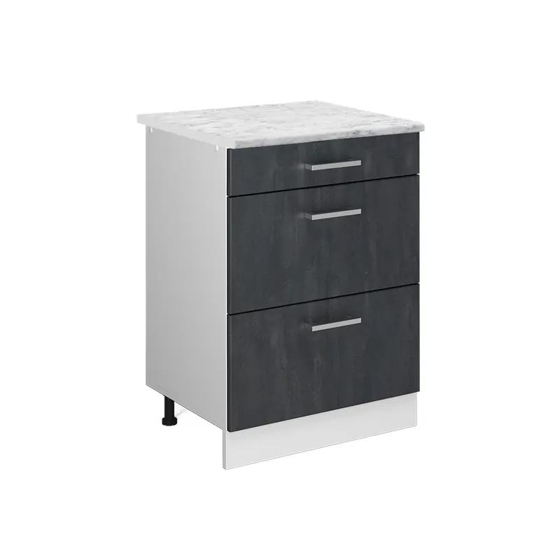 Top Prodej Spodní skříňka kuchyňské linky R-Line Černý beton 60 cm PD Mramor Vicco