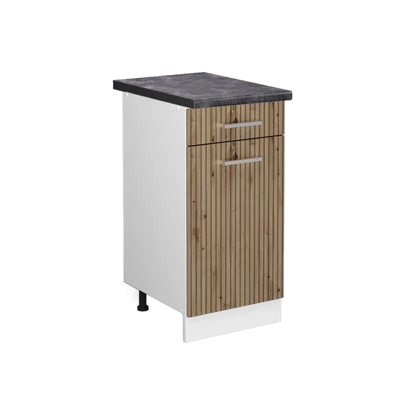 Spodní skříňka kuchyňské linky R-Line Řemeslný dub 40 cm , PD Antracit Vicco Cenový Hit