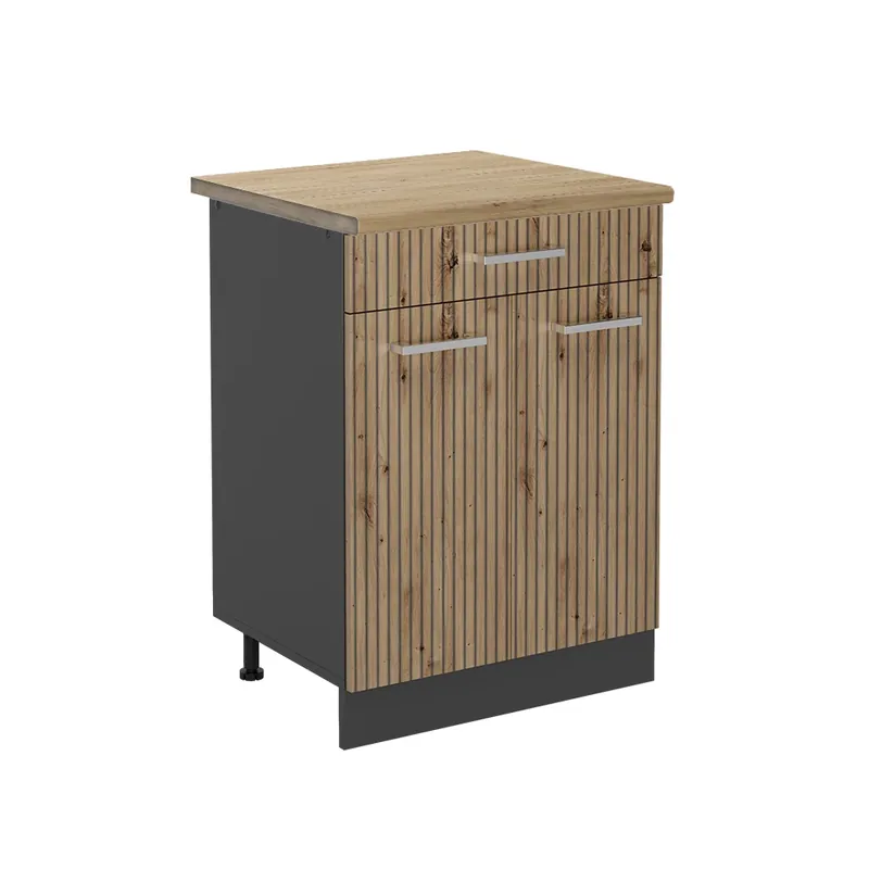 Nízká Cena Spodní skříňka kuchyňské linky R-Line Řemeslný dub 60 cm , PD Dub Vicco