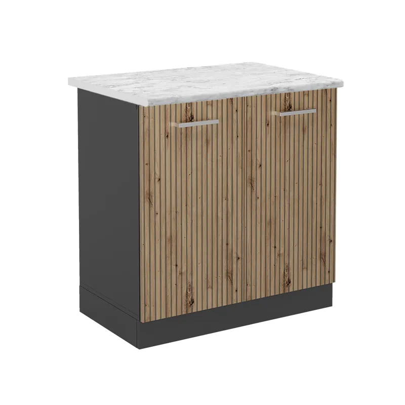 Skříňka pod dřez R-Line Řemeslný dub 80 cm , PD Mramor Vicco Výprodej