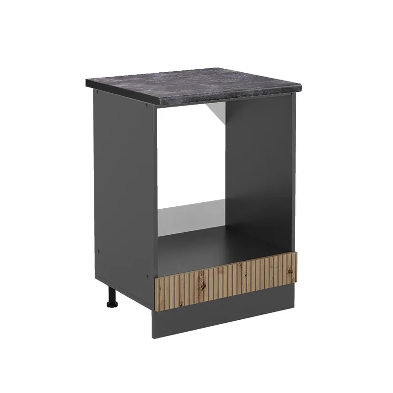 Akční Cena Skříňka na vestavěnou troubu R-Line Řemeslný dub 60 cm , PD Antracit Vicco