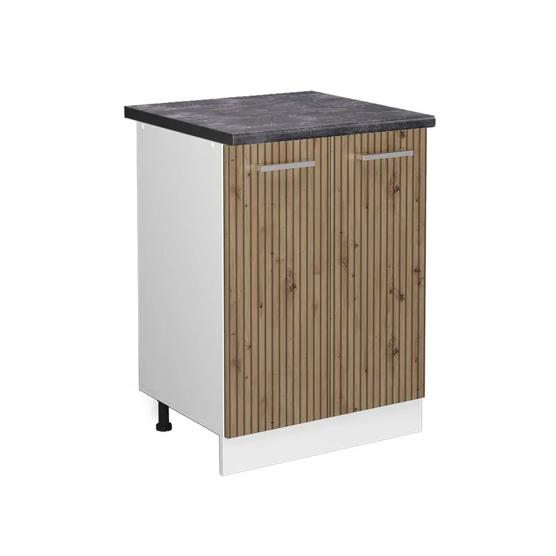 Spodní skříňka kuchyňské linky R-Line Řemeslný dub 60 cm , PD Antracit Vicco Časově Omezené