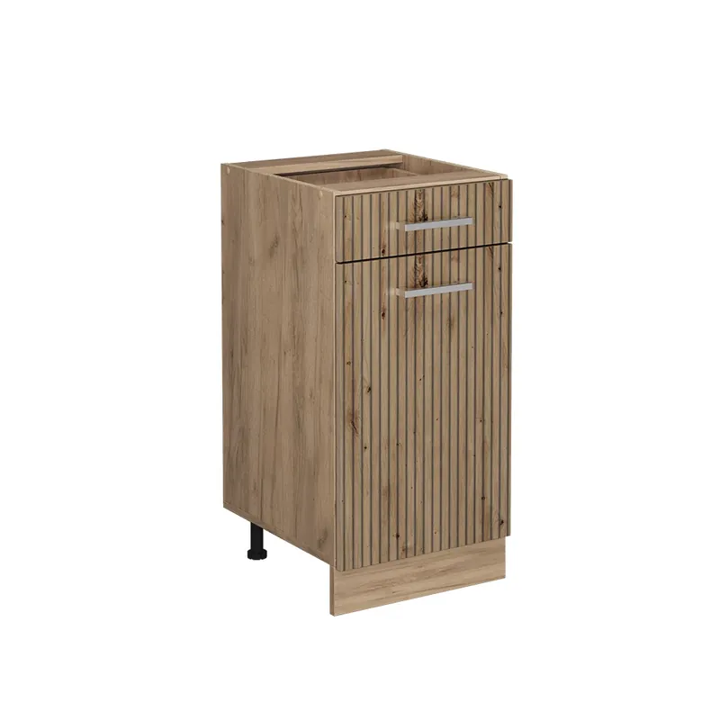 Novinka Spodní skříňka kuchyňské linky R-Line Řemeslný dub 40 cm bez pracovní desky Vicco