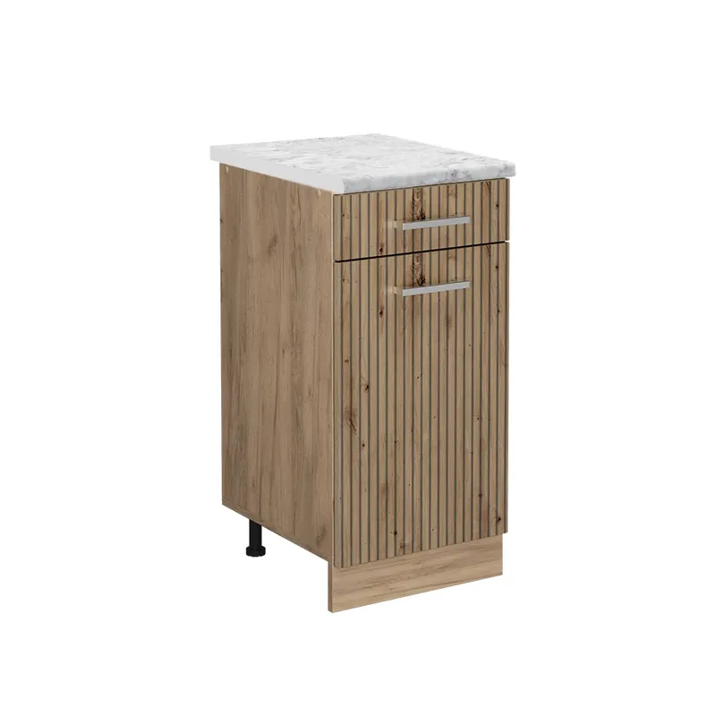 Spodní skříňka kuchyňské linky R-Line Řemeslný dub 40 cm PD Mramor Vicco Koupit Online
