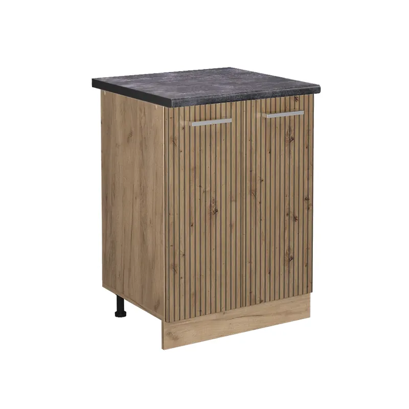 Výhodná Nabídka Spodní skříňka kuchyňské linky R-Line Řemeslný dub 60 cm , PD Antracit Vicco