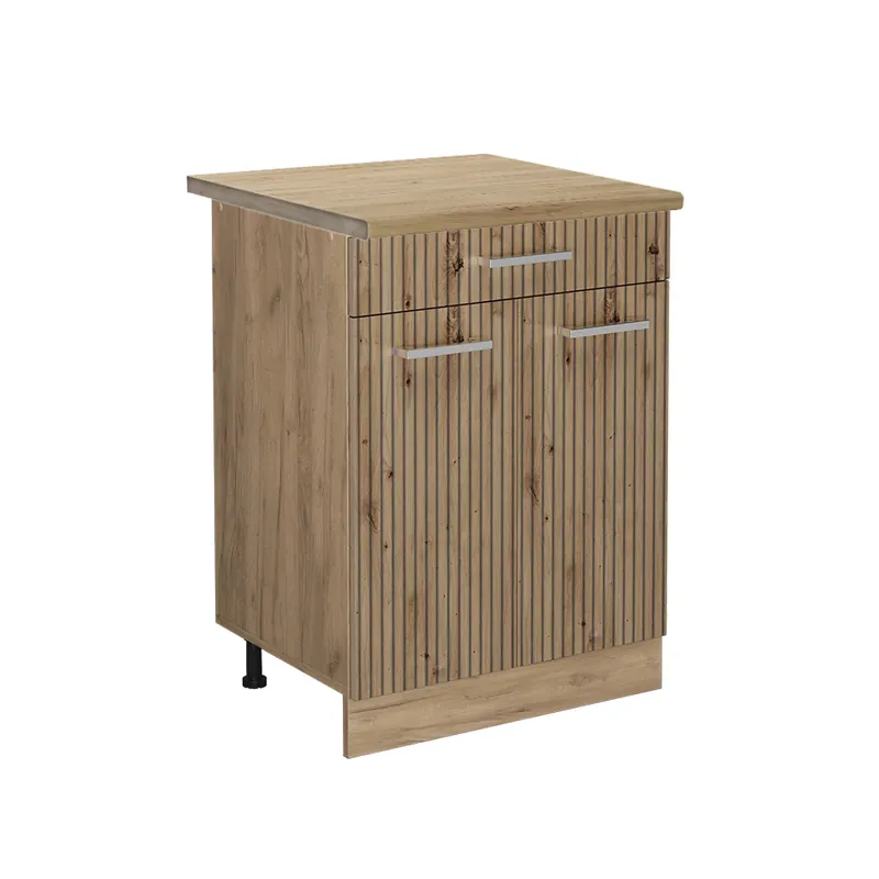 Spodní skříňka kuchyňské linky R-Line Řemeslný dub 60 cm se zásuvkou, PD Dub Vicco Vrácení Zdarma