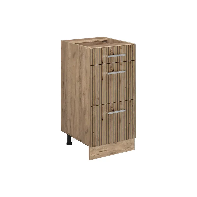 Originální Spodní skříňka kuchyňské linky R-Line Řemeslný dub 40 cm se zásuvkami, bez pracovní desky Vicco