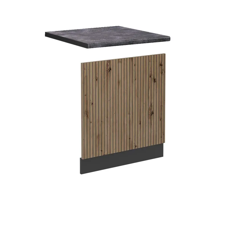 Aktuální Přední panel R-Line Řemeslný dub 60 cm , PD Antracit Vicco