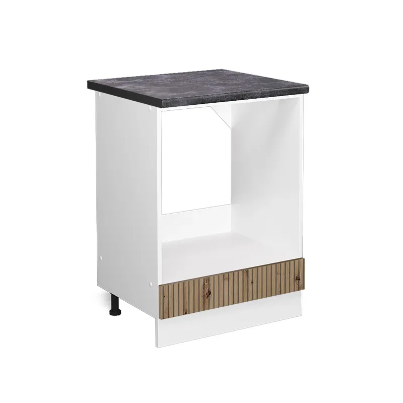 Skříňka na vestavěnou troubu R-Line Řemeslný dub 60 cm , PD Antracit Vicco Aktuální