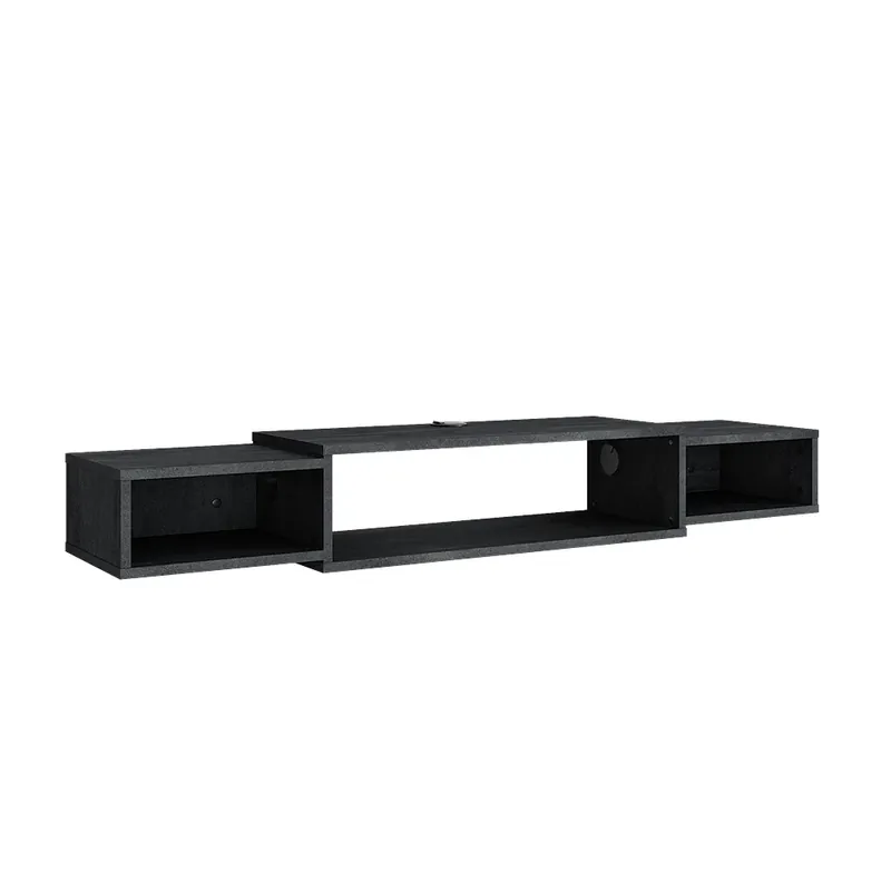 Nízký nábytek pod televizi Nordic Černý beton 139.7 x 20.3 cm s otevřenými policemi Vicco Hit Sezóny