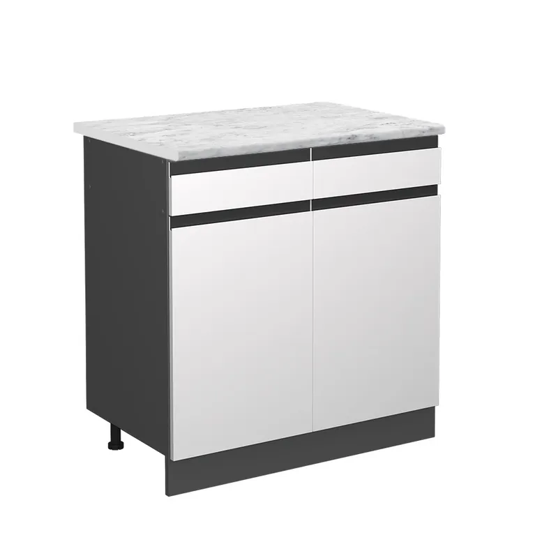 Spodní skříňka kuchyňské linky R-Line Bílá 80 cm PD Mramor Vicco Horká Nabídka
