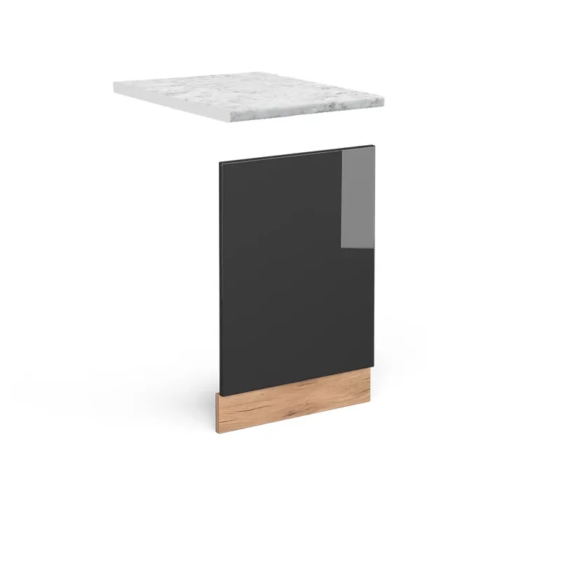 Hit Sezóny Přední panel R-Line Antracitový vysoký lesk 45 cm , PD Mramor Vicco