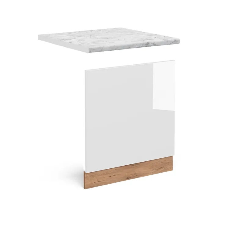 Must-Have Přední panel R-Line Bílá vysoký lesk 60 cm , PD Mramor Vicco