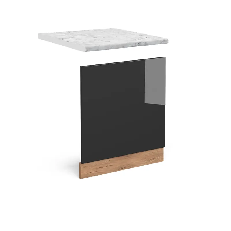 Nejlepší Volba Přední panel R-Line Antracitový vysoký lesk 60 cm , PD Mramor Vicco