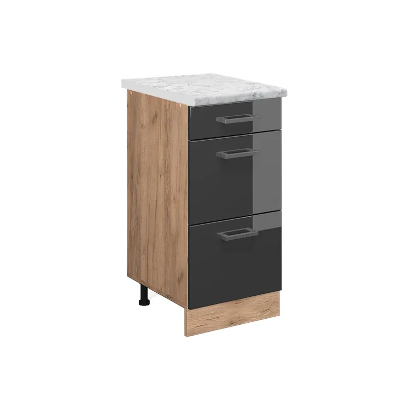 Spodní skříňka kuchyňské linky R-Line Antracitový vysoký lesk 40 cm PD Mramor Vicco Top Prodej