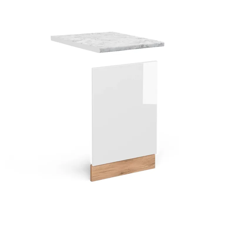 Oblíbený Přední panel R-Line Bílá vysoký lesk 45 cm , PD Mramor Vicco
