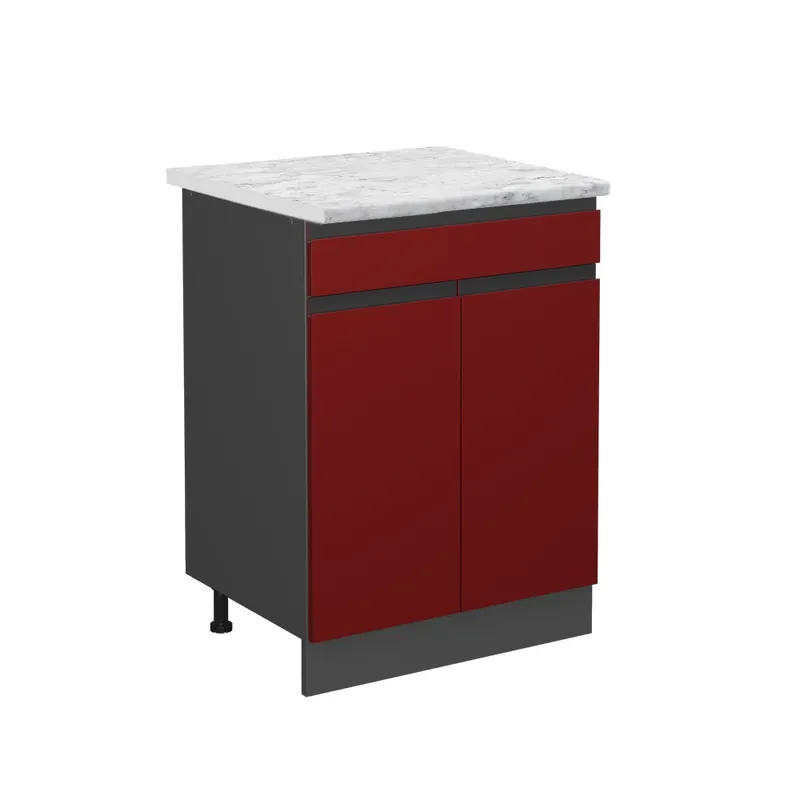 Oblíbený Spodní skříňka kuchyňské linky R-Line Červená 60 cm AP Marble Vicco