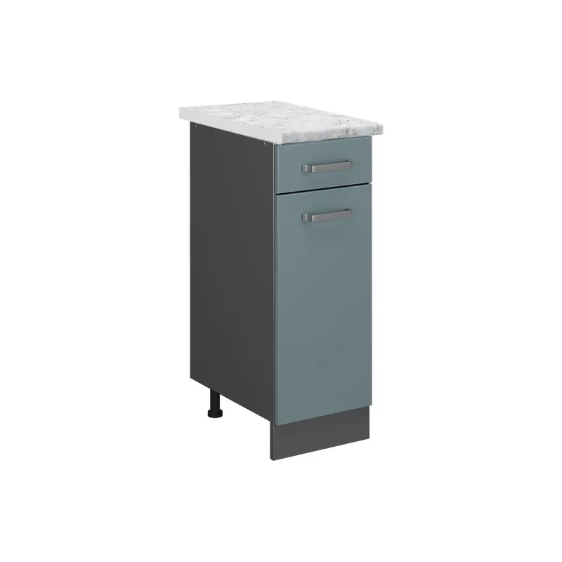 Ihned K Objednání Spodní skříňka kuchyňské linky R-Line Modrošedá 30 cm PD Mramor Vicco