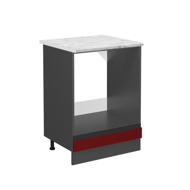 Kup Teď Skříňka na vestavěnou troubu R-Line Červená 60 cm PD Mramor Vicco
