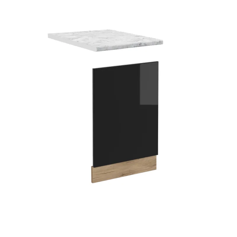 Ihned K Objednání Přední panel R-Line Černý vysoký lesk 45 cm , PD Mramor Vicco