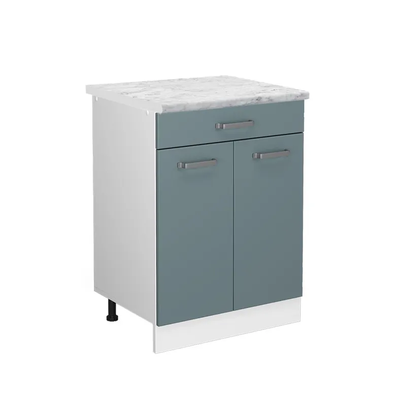 Kup Teď Spodní skříňka kuchyňské linky R-Line Modrošedá 60 cm PD Mramor Vicco