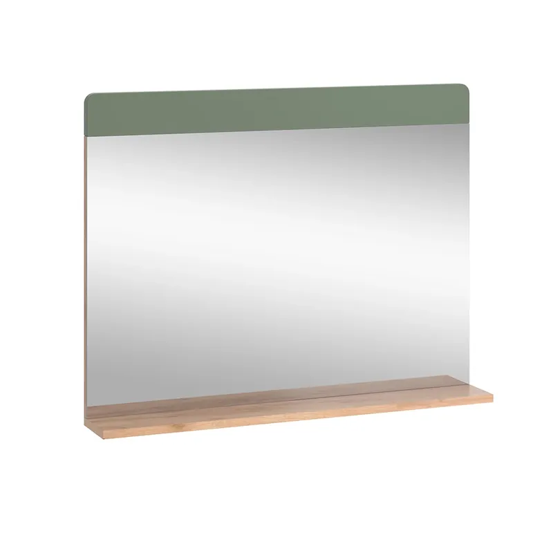 Akční Nabídka Koupelnové zrcadlo Izan Zelený/zlatý dub 80.1 x 62 cm s Aböage Vicco