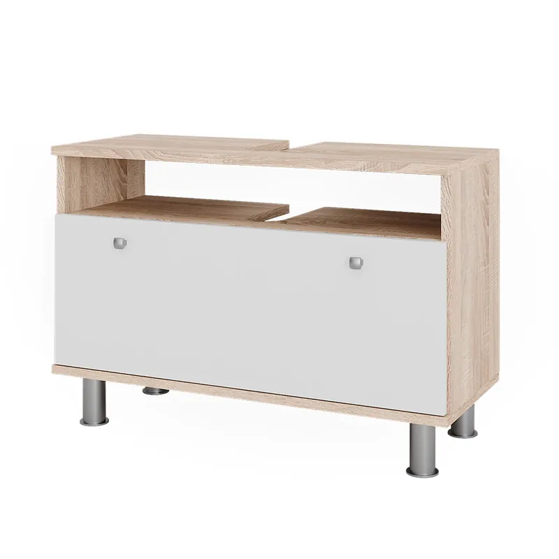 Nakupujte Hned Toaletní skříňka pro umyvadlo Fynn Sonoma/bílá 80.2 x 54 cm se zásuvkou Vicco