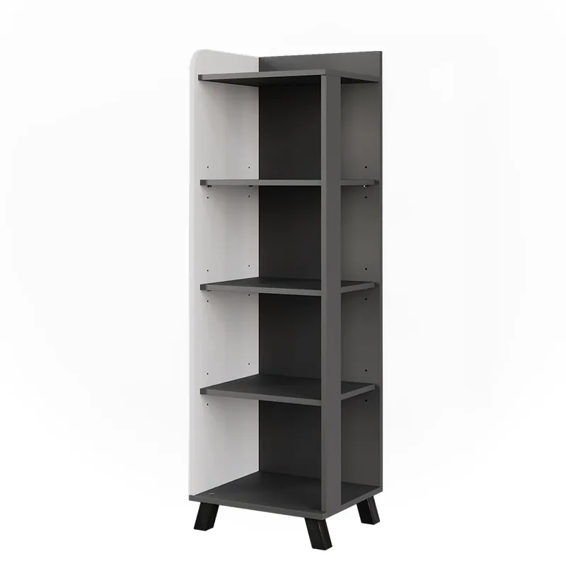 Koupelnová polička Karen Antracitová/bílá 40 x 128 cm se 4 přihrádkami Vicco Aktuální