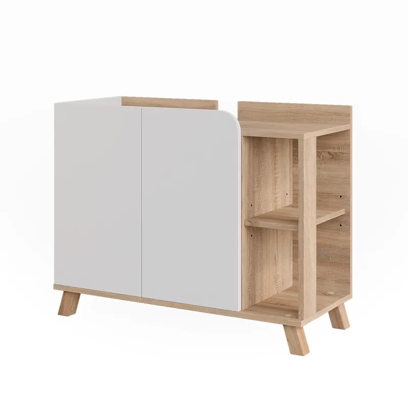 Toaletní stolek pro umyvadlo Karen Sonoma/bílá 80 x 65 cm se 2 dveřmi Vicco Tovární Cena