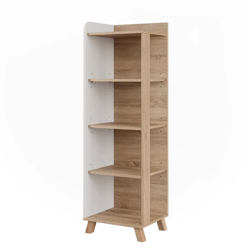 Koupelnová polička Karen Sonoma/bílá 40 x 128 cm se 4 přihrádkami Vicco Nakupujte Hned