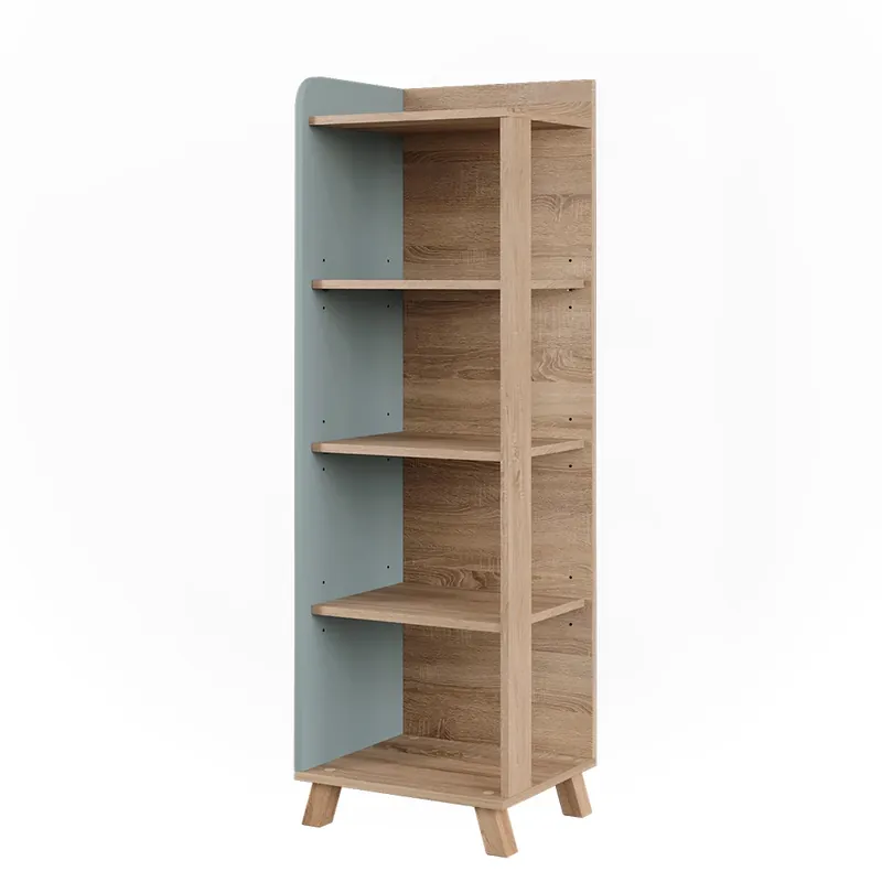 Koupelnová polička Karen Sonoma/modrá 40 x 128 cm se 4 přihrádkami Vicco Výprodej