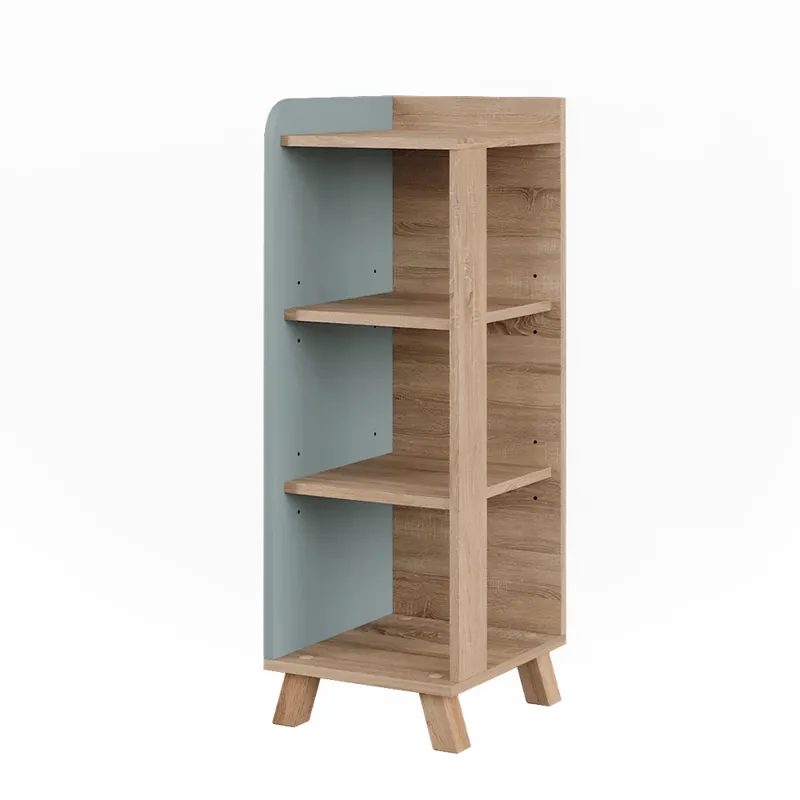 Víkendová Akce Midi skříňka Karen Sonoma/modrá 30 x 90 cm se 4 policemi Vicco