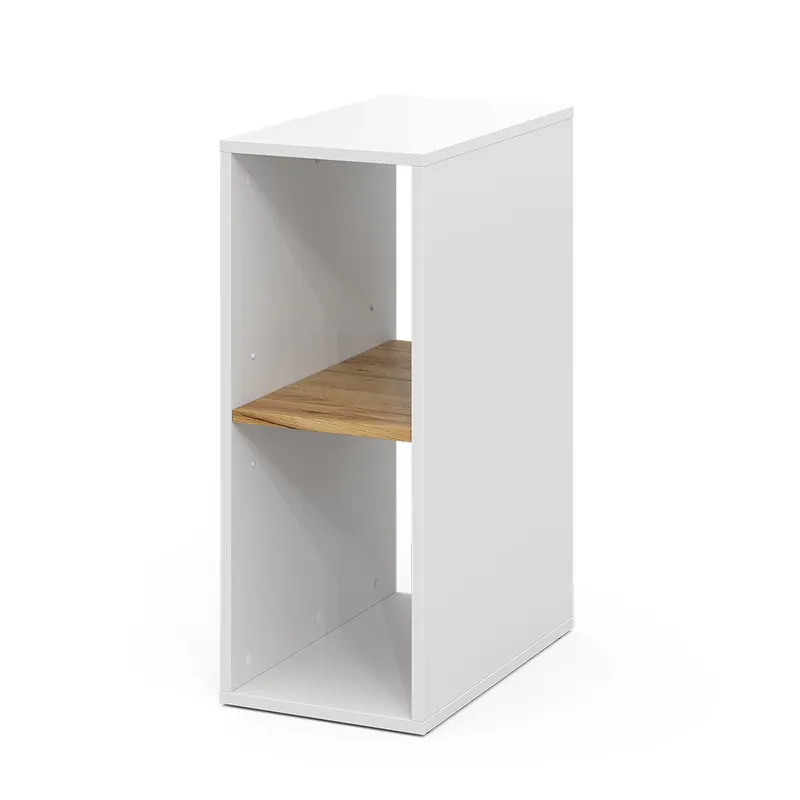 Poslední Šance PC skříň Tomy Bílý/zlatý dub 28.5 x 50 cm se 2 otevřenými přihrádkami Vicco