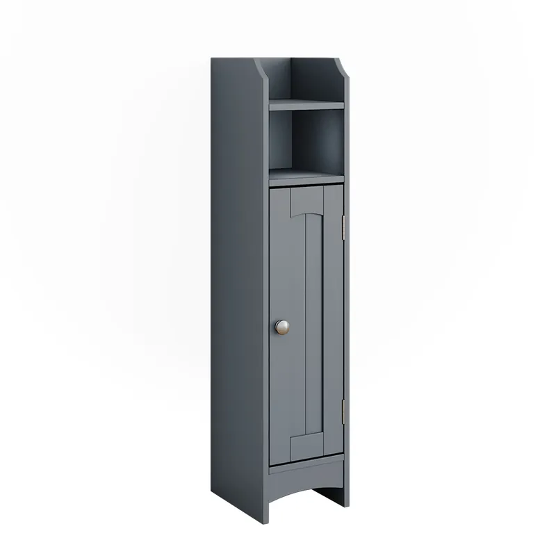 Expresní Doručení Midi skříňka Bianco Šedá 18 x 81 cm s 5 přihrádkami Vicco