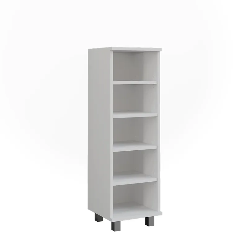 Sleva Midi skříňka Ilias Bílá 30.2 x 95 cm s 5 otevřenými přihrádkami Vicco