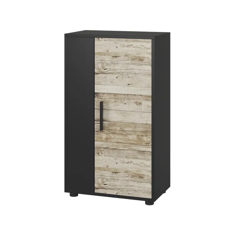 Komoda Berno Černý/pískový dub 50.1 x 87.3 cm se 2 přihrádkami Vicco Přímo Od Výrobce