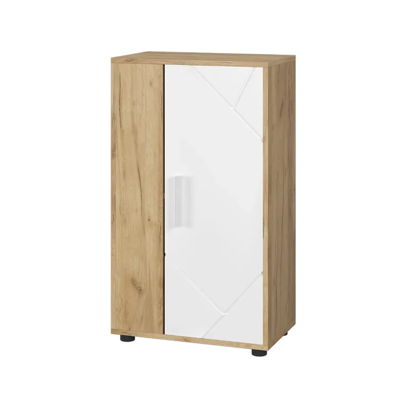 Komoda Berno Zlatá síla dub/bílá 50.1 x 87.3 cm se 2 přihrádkami Vicco Top Prodej