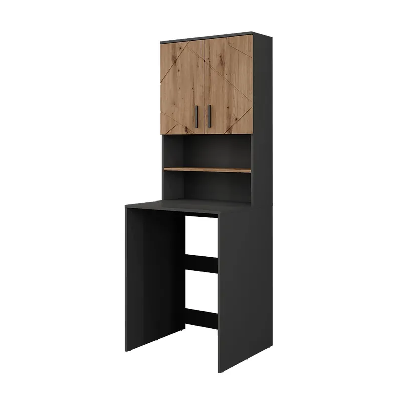 Koupit Online Skříňka na pračku Irma Antracit/Zlatý mocný dub 68 x 88.5 cm 2 díly Vicco