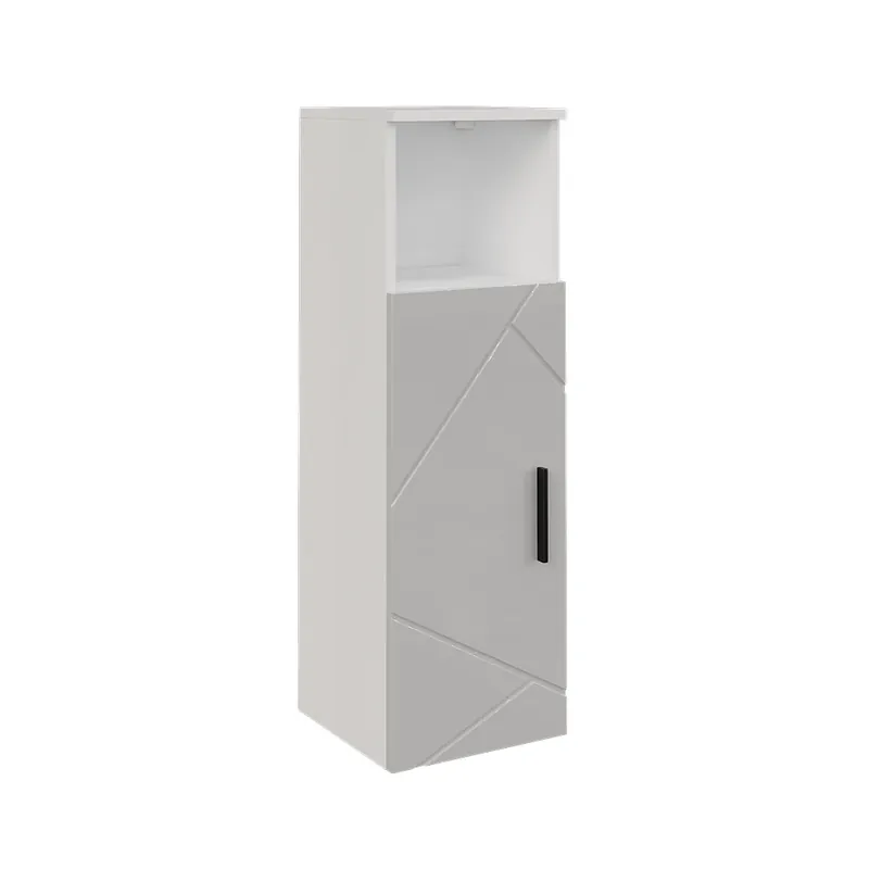 Midi skříňka Irma Bílá/bílý vysoký lesk 30 x 93 cm s dveřmi Vicco Expresní Doručení