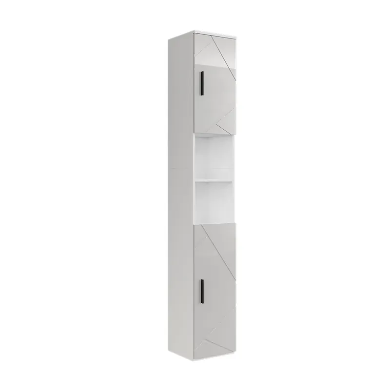 Vysoká skříňka Irma Bílá/bílý vysoký lesk 30 x 190 cm se 2 dveřmi Vicco Kup Teď